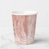 Gobelets En Papier Coquille blanche rose pâle (Gauche)