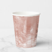 Gobelets En Papier Coquille blanche rose pâle (Droite)