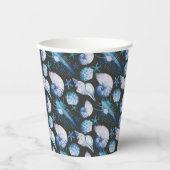 Gobelets En Papier Coraux avec Motif de coquillages (Recto)