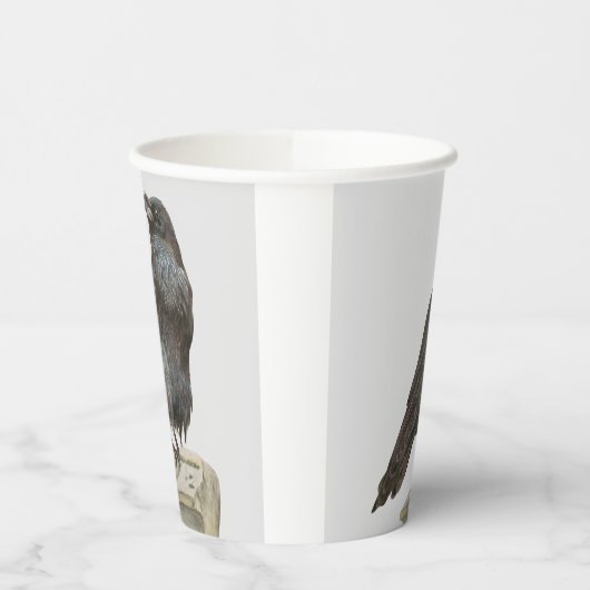 Gobelets En Papier Corbeau (Gauche)