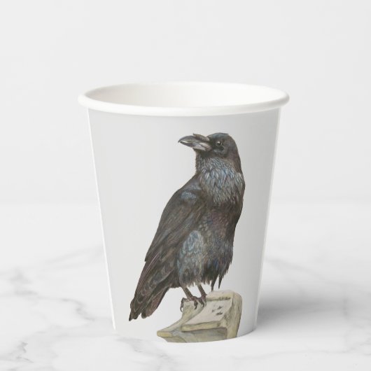 Gobelets En Papier Corbeau (Recto)