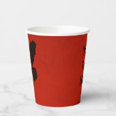 Gobelets En Papier Corbeau rouge (Gauche)