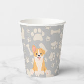 Gobelets En Papier Corgi Cute (Verso)
