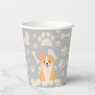 Gobelets En Papier Corgi Cute