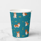 Gobelets En Papier Corgi Cute Motif (Verso)