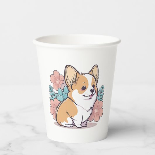 Gobelets En Papier corgi mignon (Recto)
