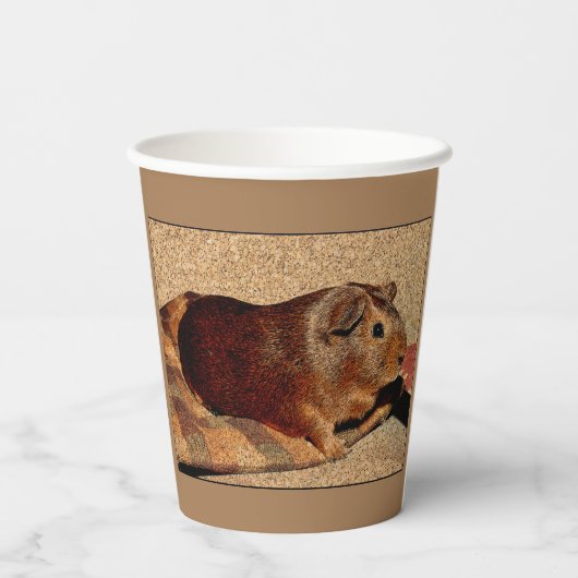 Gobelets En Papier Corner Look Guinée Pig (Verso)