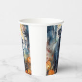 Gobelets En Papier Corso De Canne D'Halloween Avec Peur Citrouille (Droite)