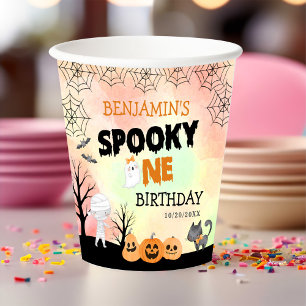 Gobelets En Papier Costume enfant Halloween 1er anniversaire fête