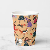 Gobelets En Papier Costume imprimé orange pour les enfants d'Hallowee (Verso)