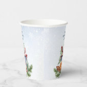 Gobelets En Papier Cosy Coca chaud hiver Baby shower neigeux (Droite)