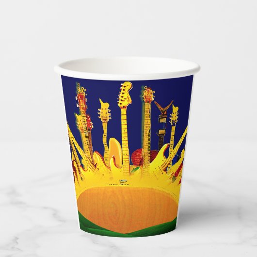 GOBELETS EN PAPIER COUCHER DE SOLEIL ÉLECTRIQUE ! (Recto)