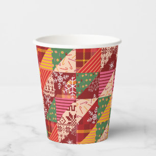 Gobelets En Papier Couette de Noël