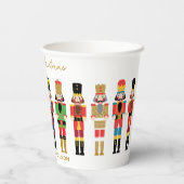 GOBELETS EN PAPIER COULEUR D'EAU NOËL NUTCRACKERS (Verso)