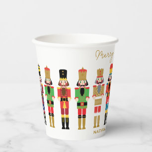 GOBELETS EN PAPIER COULEUR D'EAU NOËL NUTCRACKERS