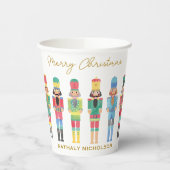 GOBELETS EN PAPIER COULEUR D'EAU NOËL NUTCRACKERS (Gauche)