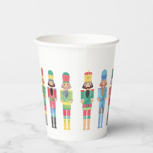 GOBELETS EN PAPIER COULEUR D'EAU NOËL NUTCRACKERS (Droite)