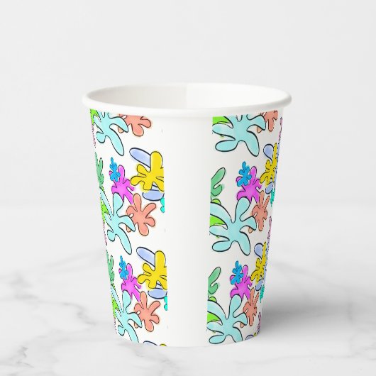 Gobelets En Papier Couleur éclatée (Gauche)