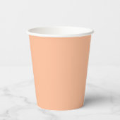 Gobelets En Papier Couleur solide Fuzz Peach (Verso)