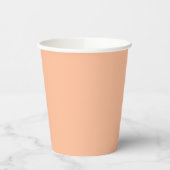 Gobelets En Papier Couleur solide Fuzz Peach (Gauche)