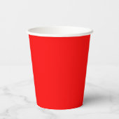 Gobelets En Papier Couleur solide rouge (Verso)