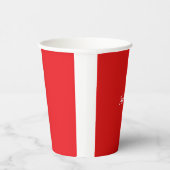 Gobelets En Papier Couleur solide rouge fêté, Modèle, (Droite)