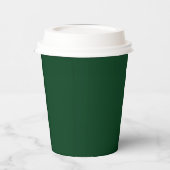 Gobelets En Papier Couleur solide vert foncé (Gauche)