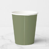Gobelets En Papier Couleur solide verte Sage (Droite)