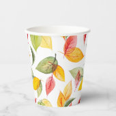 Gobelets En Papier Couleurs d'automne (Recto)