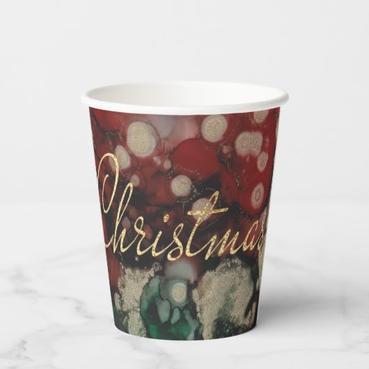 Gobelets En Papier Couleurs de Noël Retold (Verso)