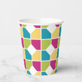 Gobelets En Papier COULEURS ÉTÉ | Géométrique (Gauche)