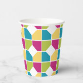 Gobelets En Papier COULEURS ÉTÉ | Géométrique (Droite)