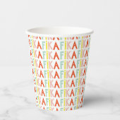 Gobelets En Papier Couleurs Fika (Recto)