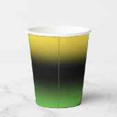 Gobelets En Papier Couleurs jamaïcaines Vert et Jaune (Droite)