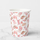 Gobelets En Papier Country Girl Cowboy Boots n’Casquette (Gauche)