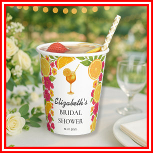 Gobelets En Papier Coup de foudre au premier Spritz   Réception de ma