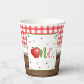 Gobelets En Papier Coupe Apple de fête d'anniversaire (Verso)