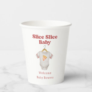 Gobelets En Papier Coupe Baby shower Pizza Neutral