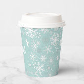 Gobelets En Papier Coupe Blue Snowflake ONE Paper (Gauche)