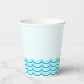 Gobelets En Papier Coupe Blue Waves (Verso)