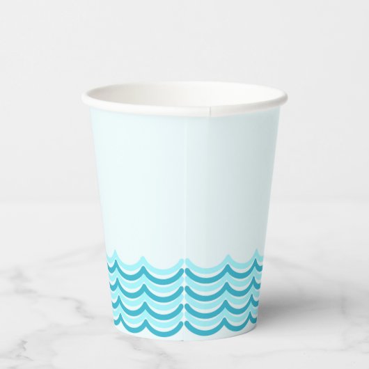 Gobelets En Papier Coupe Blue Waves (Droite)