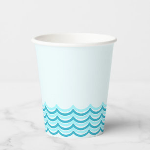 Gobelets En Papier Coupe Blue Waves