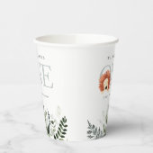 Gobelets En Papier Coupe Boho Lion Foliing Première fête d'anniversai (Gauche)
