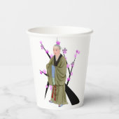Gobelets En Papier Coupe bouddhiste de papier moine (Verso)