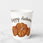 Gobelets En Papier Coupe citrouille de papier (Verso)