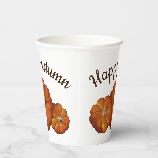 Gobelets En Papier Coupe citrouille de papier (Droite)