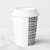 Gobelets En Papier Coupe classique de papier plaqué noir et blanc (Droite)