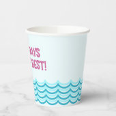 Gobelets En Papier Coupe d'anniversaire de natation (Gauche)