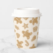 Gobelets En Papier Coupe de café jetable en pain d'épices (Verso)