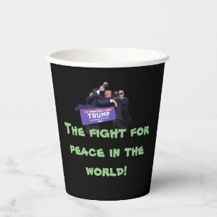 Gobelets En Papier Coupe de café pour la paix